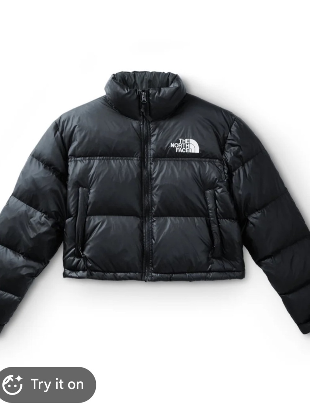 The North Face Black Cropped Puffer Jacket